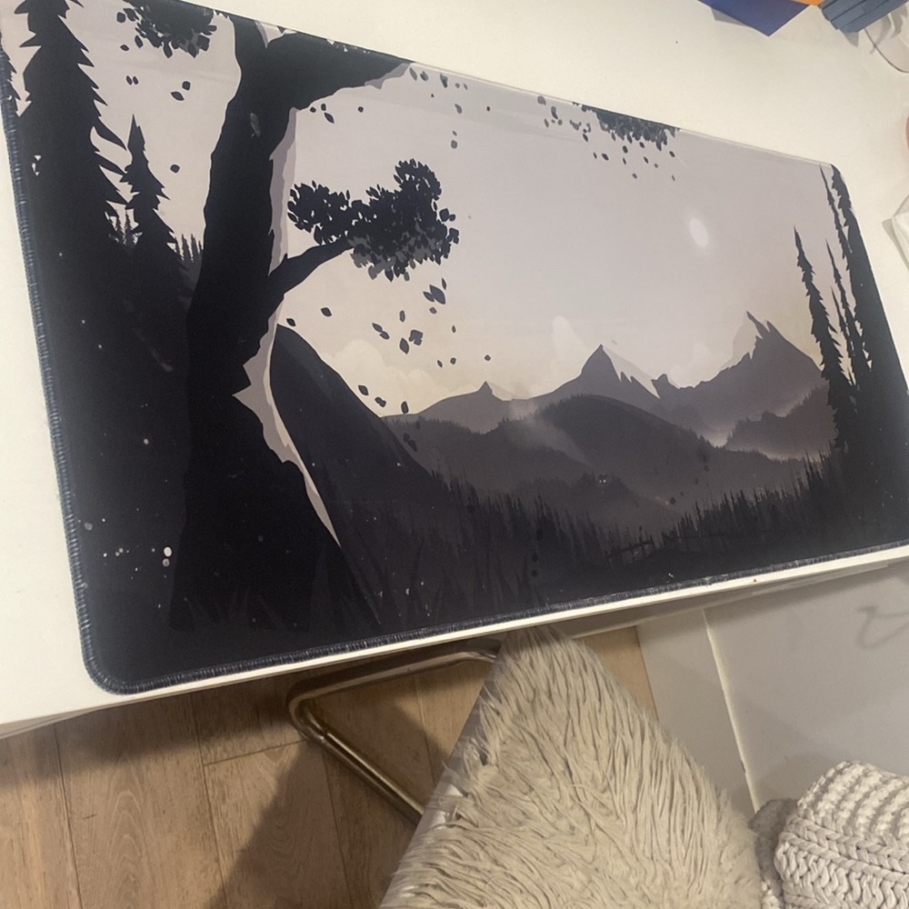 PhaseByte Hidden Peak mousepad- Great glide- BARELY dirty- comes with bag